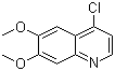 4-氯-6,7-二甲氧基喹啉分子结构 (CAS 35654-56-9)