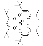 三(2,2,6,6-四甲基-3,5-庚二酮)铒分子结构 (CAS 35733-23-4)