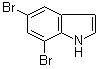 5,7-Dibromo-1H-indole molecular structure (CAS 36132-08-8)