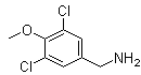 3,5-二氯-4-甲氧基苯甲胺分子结构 (CAS 36167-94-9)