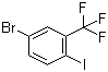 5-溴-2-碘三氟甲苯分子结构 (CAS 364-12-5)