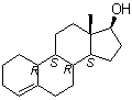 (17beta)-Estr-4-en-17-ol molecular structure (CAS 3646-30-8)