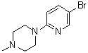 1-(5-溴-2-吡啶基)-4-甲基哌嗪分子结构 (CAS 364794-58-1)