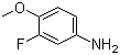 3-Fluoro-4-methoxyaniline molecular structure (CAS 366-99-4)