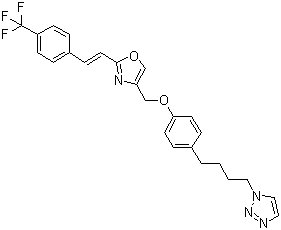 木利替尼分子结构 (CAS 366017-09-6)