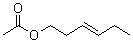 (E)-3-Hexen-1-ol acetate molecular structure (CAS 3681-82-1)
