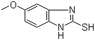 2-巯基-5-甲氧基苯并咪唑分子结构 (CAS 37052-78-1)