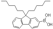 9,9-二己基-9H-芴-2-硼酸分子结构 (CAS 371193-08-7)