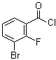 3-溴-2-氟苯甲酰氯分子结构 (CAS 374554-41-3)