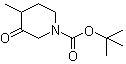 4-甲基-3-氧代-1-哌啶羧酸叔丁酯分子结构 (CAS 374794-77-1)