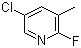 5-氯-2-氟-3-甲基吡啶分子结构 (CAS 375368-84-6)