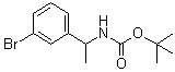 tert-Butyl [1-(3-bromophenyl)ethyl]carbamate molecular structure (CAS 375853-98-8)