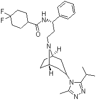马拉维若分子结构 (CAS 376348-65-1)