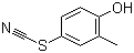 2-甲基-4-硫氰基苯酚分子结构 (CAS 3774-53-6)
