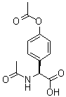 L-(+)-N-乙酰基-2-(4-乙酰氧基苯基)甘氨酸分子结构 (CAS 37784-27-3)