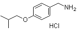 4-(异丁氧基)苯甲胺盐酸盐分子结构 (CAS 37806-44-3)