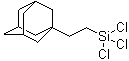 金刚烷基乙基三氯硅烷分子结构 (CAS 37843-11-1)