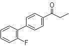 4'-(2-氟苯基)苯丙酮分子结构 (CAS 37989-92-7)