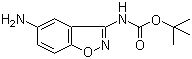 (5-Aminobenzo[d]isoxazol-3-yl)carbamic acid tert-butyl ester molecular structure (CAS 380629-73-2)