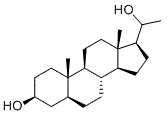 5alpha-孕甾烷-3beta,20-二醇分子结构 (CAS 38270-91-6)