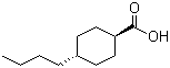 反式-4-丁基环己烷甲酸分子结构 (CAS 38289-28-0)