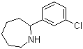 2-(3-氯苯基)六氢-1H-氮杂卓分子结构 (CAS 383129-21-3)