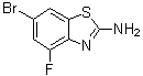 6-溴-4-氟-2-苯并噻唑胺分子结构 (CAS 383131-45-1)