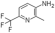 2-甲基-6-三氟甲基-3-氨基吡啶分子结构 (CAS 383907-17-3)