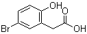 5-溴-2-羟基苯乙酸分子结构 (CAS 38692-72-7)