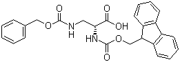 N-Fmoc-N'-Cbz-D-Diaminopropionic acid molecular structure (CAS 387824-80-8)