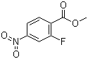 2-氟-4-硝基苯甲酸甲酯分子结构 (CAS 392-09-6)