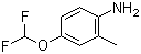4-(二氟甲氧基)-2-甲基苯胺分子结构 (CAS 39211-57-9)