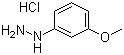 3-甲氧基苯肼盐酸分子结构 (CAS 39232-91-2)