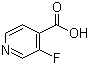 3-氟异烟酸分子结构 (CAS 393-53-3)