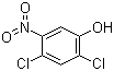 2,4-二氯-5-硝基苯酚分子结构 (CAS 39489-77-5)
