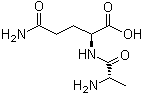 L-丙氨酰-L-谷氨酰胺分子结构 (CAS 39537-23-0)