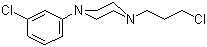 1-(3-氯苯基)-4-(3-氯丙基)哌嗪分子结构 (CAS 39577-43-0)