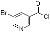 5-溴烟酰氯分子结构 (CAS 39620-02-5)