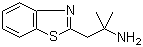 alpha,alpha-二甲基-2-苯并噻唑乙胺分子结构 (CAS 39650-68-5)