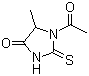1-乙酰基-5-甲基-2-硫酮-4-咪唑啉酮分子结构 (CAS 39806-38-7)
