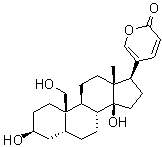 (3beta,5beta)-3,14,19-三羟基蟾蜍-20,22-二烯内酯分子结构 (CAS 39844-86-5)