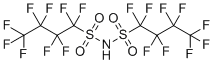 双(1,1,2,2,3,3,4,4,4-九氟-1-丁烷磺酰基)亚胺分子结构 (CAS 39847-39-7)
