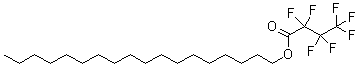 Heptafluorobutanoic acid octadecyl ester molecular structure (CAS 400-57-7)