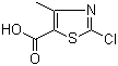 2-氯-4-甲基-5-噻唑甲酸分子结构 (CAS 40003-48-3)