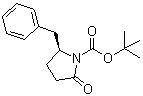 (5S)-2-氧代-5-苄基-1-吡咯烷羧酸叔丁酯分子结构 (CAS 402955-78-6)