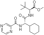 (2S)-2-环己基-N-(2-吡嗪基羰基)甘氨酰-3-甲基-L-缬氨酸甲酯分子结构 (CAS 402958-95-6)