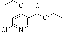 6-氯-4-乙氧基烟酸乙酯分子结构 (CAS 40296-47-7)