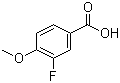 3-Fluoro-4-methoxybenzoic acid molecular structure (CAS 403-20-3)