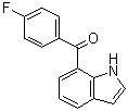 (4-氟苯基)-1H-吲哚-7-基甲酮分子结构 (CAS 405275-40-3)