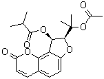 (2'S,3'R)-3'-Isobutyryloxy-O-acetyl-2',3'-dihydrooroselol molecular structure (CAS 40563-28-8)